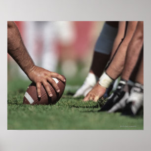 Poster Ligne de football de scrimmage