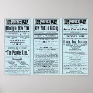 Poster Ligne de peuples de page des textes