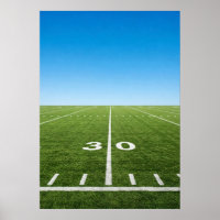 Ligne de terrain de stade à l'horizon