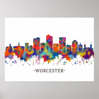 Poster Ligne de Worcester Massachusetts