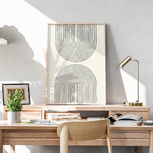 Poster Ligne d'eau du milieu du siècle art II