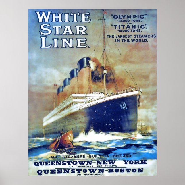 Poster Ligne d'étoile blanche (Devant)