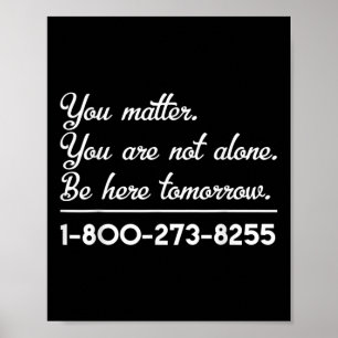 Poster Ligne D'Information Sur Le Suicide - Sensibilisati