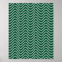 Ligne minimale Chevron Motif Vert foncé