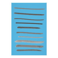 Lignes Abstraites Croquis Eau Bleue Odeurs Océan