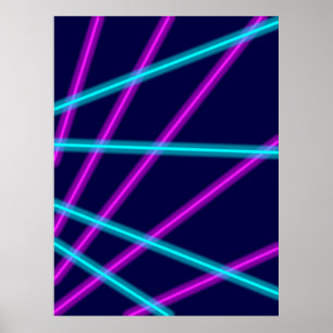 Poster Lignes lumineuses
