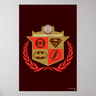 Poster Ligue de Justice Défenseurs de la planète
