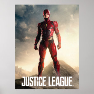 Poster Ligue de Justice   Le Flash Sur Le Champ De Batail