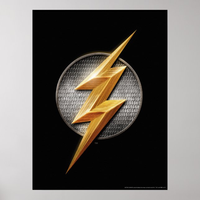 Poster Ligue de Justice | Le symbole de boulon métallique (Devant)