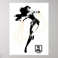 Ligue de Justice | Wonder Woman with Lasso Pop Art