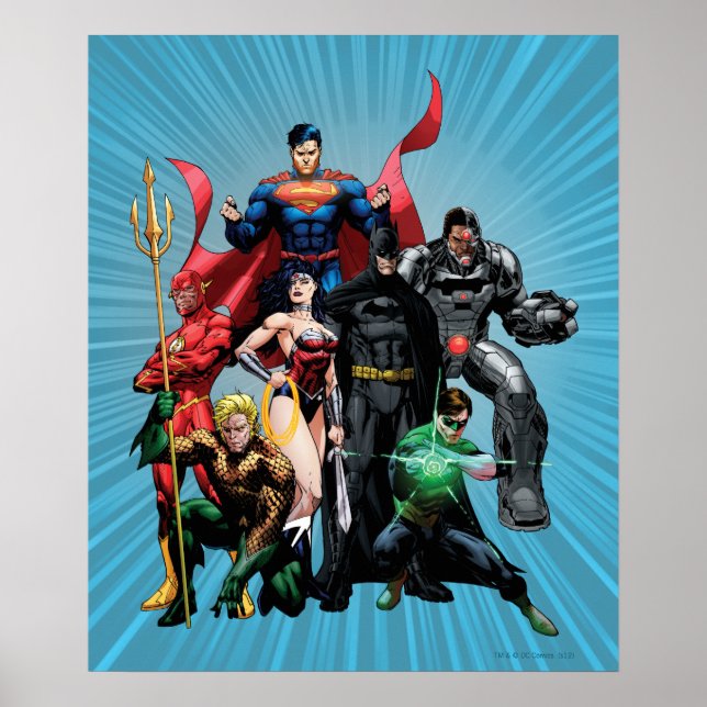 Poster Ligue de la justice - Groupe 2 (Devant)