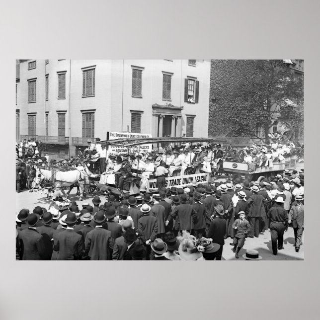 Poster Ligue syndicale féminine : 1908 (Devant)