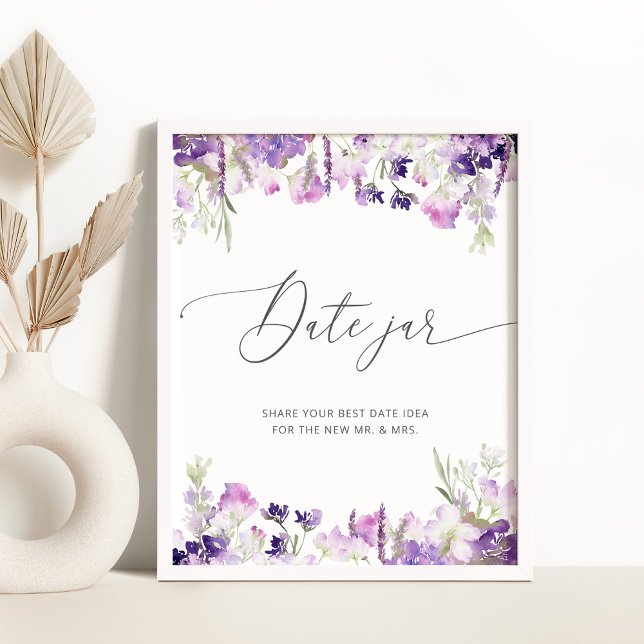 Poster Lilac fleur sauvage date les idées de nuit. Date j (Créateur téléchargé)