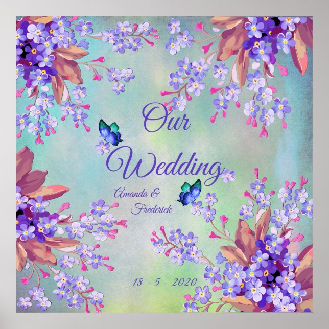 Poster Lilac Lavender Mariage (Devant)