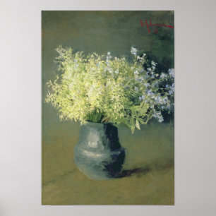 Poster Lilas et myosotis des marais sauvages, 1889