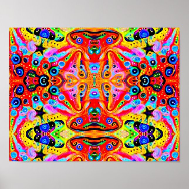 Poster L'île aux étoiles orange (Devant)