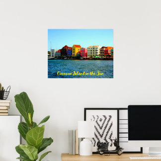 Poster L'île de Curacao dans l'affiche du soleil