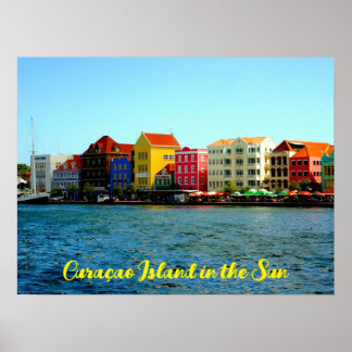 Poster L'île de Curacao dans l'affiche du soleil