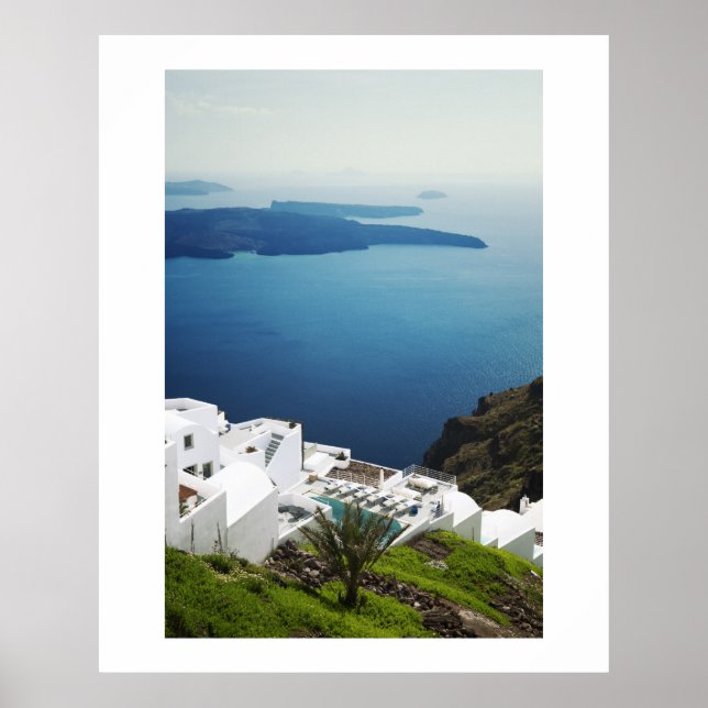 Poster L'île de Santorin, Grèce (Devant)