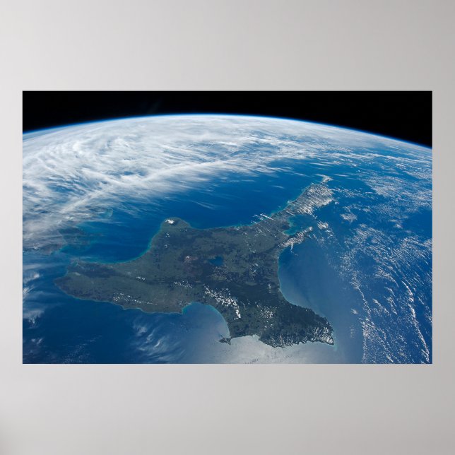 Poster L'île du Nord de la Nouvelle-Zélande. (Devant)