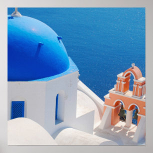 Poster L'île grecque Santorin