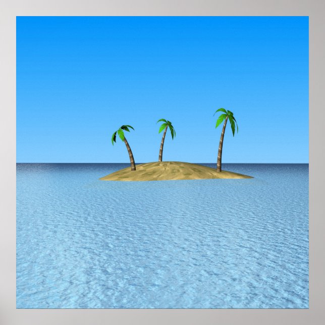 Poster L'île tropicale (Devant)