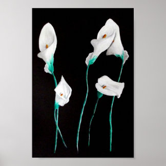 Poster Lilies Moyenne d'impression 24x20