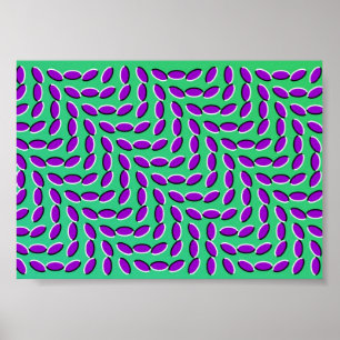 Poster L'ILLUSION OPTIQUE ÉTRANGE ressemble à un mouvemen