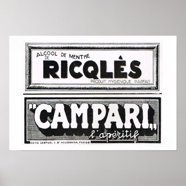 Poster L'illustration 1931, Ricqles, Campari (Devant)