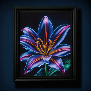 Poster Lily bleue III