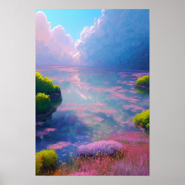 Poster Lily Lake, le paradis de la beauté rose (Devant)