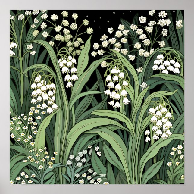 Poster Lily of the Valley Art Imprimer (Devant)