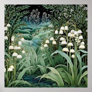 Poster Lily of the Valley Art Imprimer