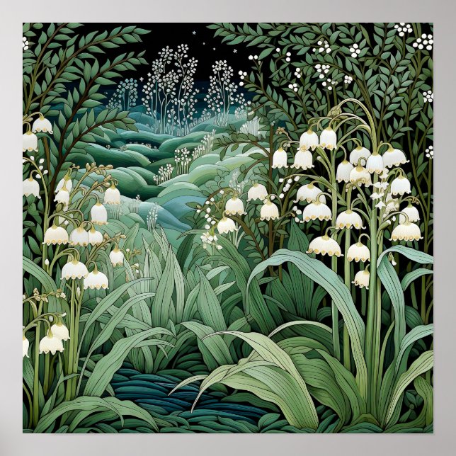 Poster Lily of the Valley Art Imprimer (Devant)