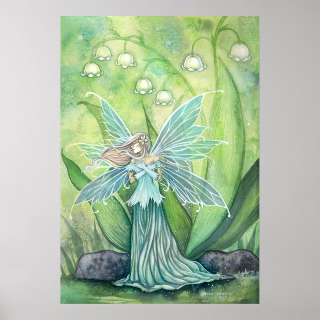 Poster Lily of the Valley Fairy Imaginaire Art (Devant)
