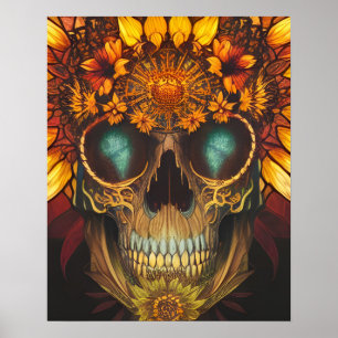 Poster L'Imaginaire du crâne de tournesol Imprimer