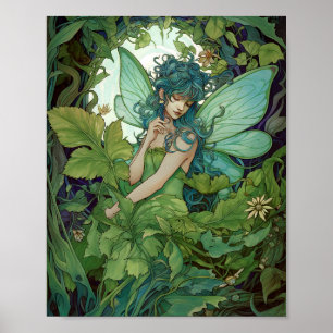 Poster L'Imaginaire Fairy Green Woodland