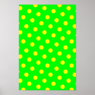 Poster Lime et Pois jaunes