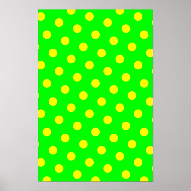 Poster Lime et Pois jaunes (Devant)