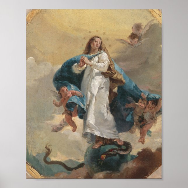 Poster L'Immaculée Conception - Giovanni Battista Tiep (Devant)