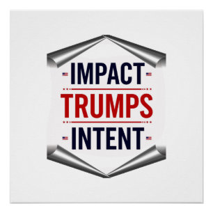 Poster L'impact l'emporte sur l'intention