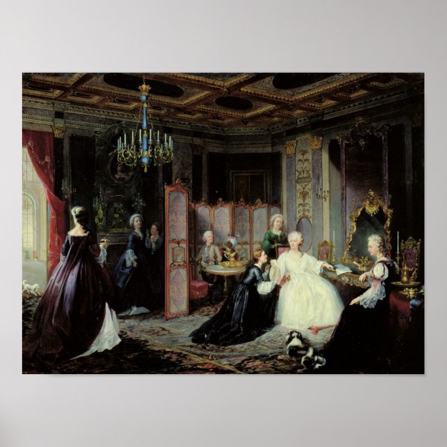 Poster L'impératrice Catherine la Grande reçoit une (Devant)