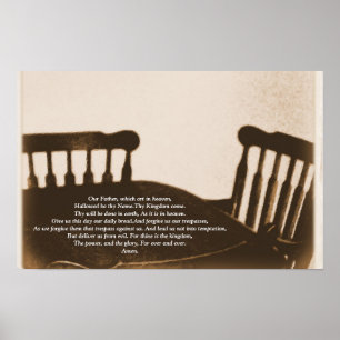 Poster l'impression de la prière du Seigneur