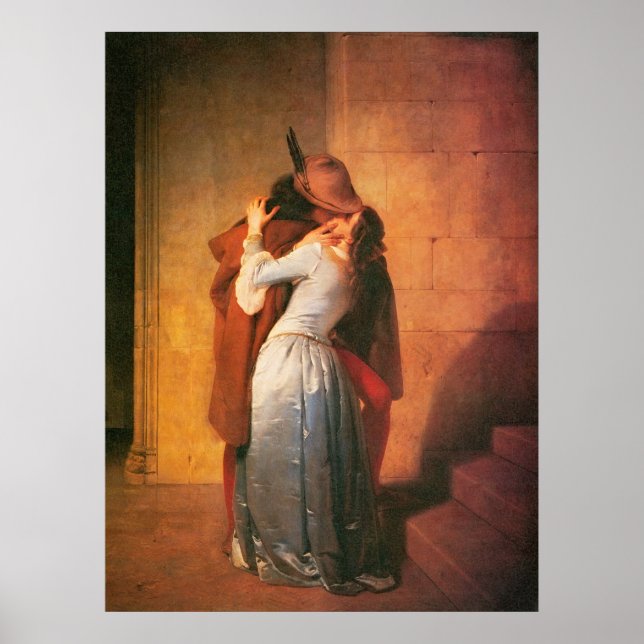 Poster L'impression Kiss de Francesco Hayez (Devant)