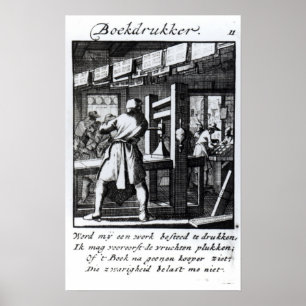 Poster L'imprimante de livre