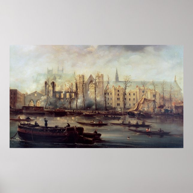 Poster L'incendie des chambres du Parlement (Devant)