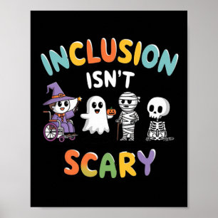Poster L'inclusion n'est pas effrayant maman Boo Ghost Ha