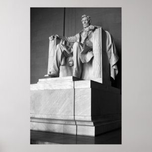 Poster Lincoln Memorial B&W