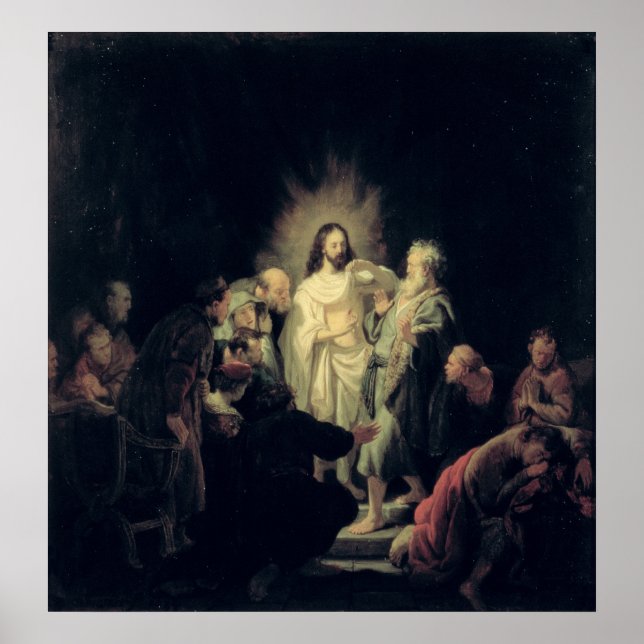 Poster L'incrédulité de St Thomas (Devant)