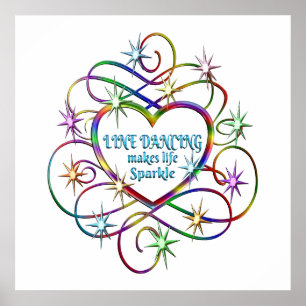 Poster Line Dancing Makes Life Sparkle